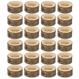 OwnMy Set of 24 Wooden Tea Light Candle Holders Votive Candle Holders, Rustic Wooden Pillar Candle Stands Vintage Wooden Tealight Holders Set Candle OwnMy