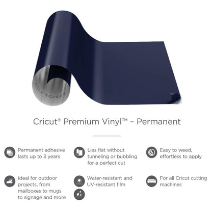 Cricut Explore Air 2 with Light Grip Mat, Premium Vinyl Rolls and Strong Bond Everyday Iron-On Bundle - Patterned Vinyl and Heat Transfer Vinyl,