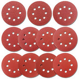 5-Inch Hook and Loop Sanding Discs for Random Orbital Sander, Assorted Sandpaper 40-1000 Grits, 110 PCS FRIMOONY