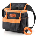 YOOFAN Tool Pouch - Tool Belt for Electrician Carpenter Construction Technician Gardening, Work Accessories for Men and Women, Orange YOOFAN