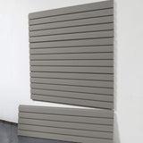StoreWALL Heavy Duty 4' ft. Slatwall Panels (Set of 4 Panels, Covers 20 sq. ft.) (Weathered Grey Color) StoreWALL