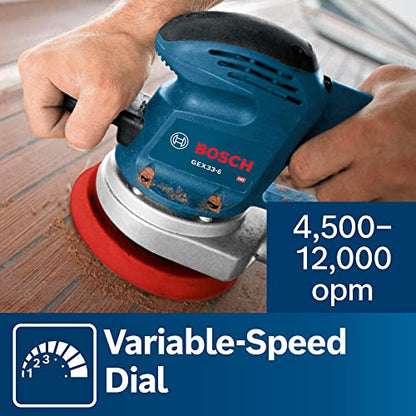 BOSCH GEX33-6N 6 In. Multi-Hole Random Orbit Sander/Polisher - WoodArtSupply