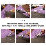 183Pcs Leather kit, Leather Working Tools Kit with Saddle Making Tools Set, Leather Rivets Kit, Prong Punch, Leather Hammer for Leather Working, Mayboos