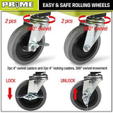 PR1ME Rolling Detailing Creeper Seat, Roller Mechanic Detailing Utility Seat, Rolling Mechanic Stool with Wheels, Removable Tool Trays Drawer, 300 Prime 1