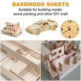 8 Pack 11.8 x 11.8 Inch Basswood Sheets 1/4 Inch Thick Square Plywood Sheets Unfinished Wood Sheets for Crafts DIY Project Mini House Building ZOFORTY