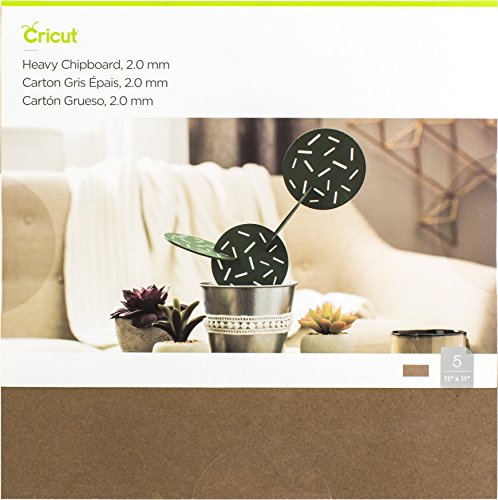 Cricut Heavy Chipboard - 11”x11” - 5 Sheets - Brown - WoodArtSupply