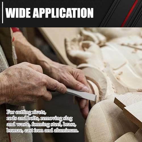 C&T 3-Piece Heavy Duty All Purpose Cold Chisels Kit, 3/8, 1/2, 5/8 in, for Carpentry, Metalwork, Woodwork & Masonry work C&T