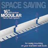 Bar/Parallel Clamp Modular Clamp Rack • Easy and Quick to Align • Pre-Drilled 16 inch on Center • 3 Pack Fulton Woodworking Tools