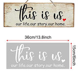 CZONG 21 Pieces Letter Stencils for Painting on Wood Canvas Laser Cut Painting Stencil - Large Alphabet Welcome Calligraphy Font Suitable for Home CZONG