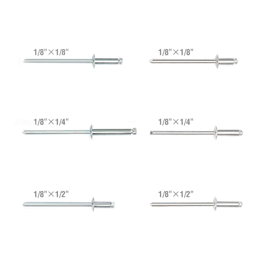 Arrow Heavy Duty Riveter Kit, Professional Pop Rivet Gun with Assorted 120 Rivets Arrow