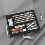 Mr. Pen- Metal Mechanical Pencil Set with Lead and Eraser Refills, 5 Sizes, 0.3, 0.5, 0.7, 0.9, 2mm, Drafting, Sketching, Architecture, Drawing Mr. Pen