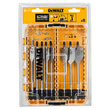 DT70750 Flat Drill Bit Set, 8 Piece DEWALT