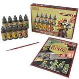 The Army Painter Speedpaint Metallics Set 2.0-10x18 ml Speed Model Paint Kit with Mixing Balls, Basecoating Model Paint Brush & Painting Guide, Army The Army Painter