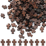 SUNNYCLUE 150Pcs Wood Cross Beads Bulk Wooden Cross Bead Natural Unfinished Wood Blank Beads Cross Loose Spacer Rosary Beads Charms for Jewelry SUNNYCLUE