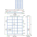 Bowery Hill 84" Tall Triple Wide Wood Bookcase with 18 Adjustable Shelves in Dry Oak Bowery Hill