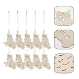 SEWACC 1 Set owl Wood Chips Halloween Decor Halloween Supplies Owl Wood Slices Unfinished Wood Chips DIY Wood Boards Halloween Adorn Wood Decor DIY SEWACC