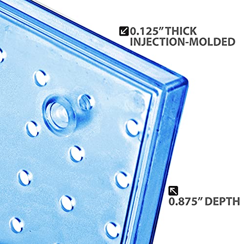 Azar Displays 900988-BLU 48" x 24" Pegboard Organizer Kit, Blue Azar Displays