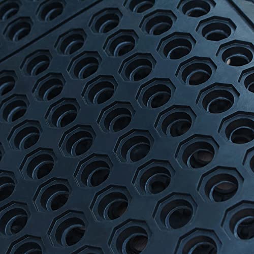 sunnyuup Commercial Rubber Floor Mats & Matting 3FT x 5FT Anti-Fatigue Rubber Floor Mat with Drainage Holes Heavy Duty Non-Slip Drainage Mat for sunnyuup