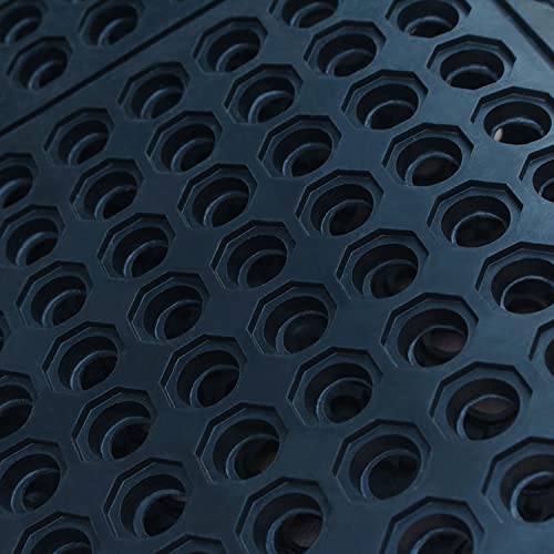 sunnyuup Commercial Rubber Floor Mats & Matting 3FT x 5FT Anti-Fatigue Rubber Floor Mat with Drainage Holes Heavy Duty Non-Slip Drainage Mat for - WoodArtSupply