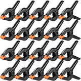 20 Packs Spring Clamps, 3.5 inch Spring Clamps Heavy Duty for Crafts and Professional Plastic Spring Clamps for Woodworking, Small Spring Clips Toresano