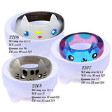 FUNSHOWCASE Cat Resin Ring Silicone Mold for Liquid Clay Crafting, Resin Epoxy, Jewelry Making US Ring Size 5 6 7 FUNSHOWCASE