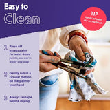 Crafts 4 All Acrylic Paint Brushes - Pack of 10 Professional, Wide and Fine Tip, Nylon Hair Artist Paintbrushes - Paintbrush Bulk Set for Watercolor, Crafts 4 All