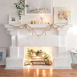 Pandahall 40pcs Unfinished Flat Round Wood Pendants 80mm Wooden Link Ring Charms Christmas Ornaments with 3mm Hole for Home Party Decoration Jewelry PH PandaHall