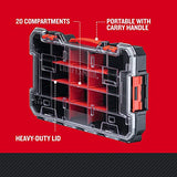 CRAFTSMAN VERSASTACK Storage Organizer, Small Parts Organizer, 20-Compartments, Lid Includes Secure Latch (CMST17828) Craftsman