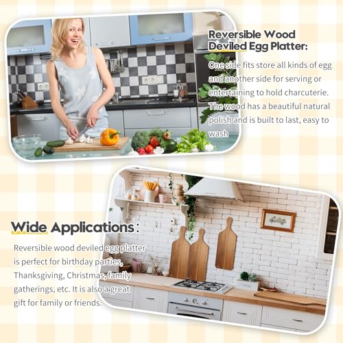 12 Pcs Bulk Cutting Board Wood Chopping Board Laser Engraving Serving Board Charcuterie Boards for Customized Mother's Day Wedding Housewarming Gift Zubebe