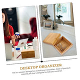 MAGICLULU 2 Pcs Wooden Storage Box Treasure Chest Unfinished Wooden Chest Jewelery Organzer Tarot Unfinished Wood Crates Blank Wooden Storage Bins MAGICLULU