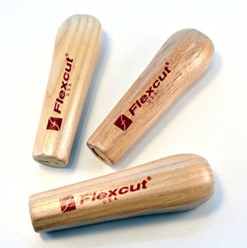 Flexcut Quick Connect Power Handles, Ergonomically Shaped, Set of 3 (SK113) FLEXCUT