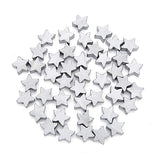 Anneome 100 Pcs Wood Star Beads Star Bead Charms Bracelet Wood Beads Wood Earring Finding Wood Star Spacer Beads Loose Wooden Bead Wood Beads for Anneome