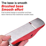 Mini Hand Planer 3-1/2 inch Red Adjustable, used for Wood Craft Processing, Carving and Trimming Projects, Carpenter DIY Model Making (Hand Planer Abnaok