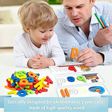 Officygnet See & Spell Learning Educational Toys and Gift for 3 4 5 6 Years Old Boys and Girls - Matching Letter Game for Preschool Kids - 80 Pcs of Officygnet