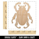 Scarab Beetle Unfinished Craft Wood Holiday Christmas Tree DIY Pre-Drilled Ornament Sniggle Sloth