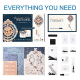 ROBOTIME Clock Wooden Puzzle, 3D Puzzle for Adults Wooden Metal Mechanical Model Clock Kits to Build, Hobbies Gift for Men Aesthetic DIY Decoration ROBOTIME