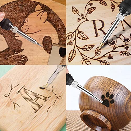 Stencil Soldering Pyrography,Craft Wood Burning Pen Tips(23Pcs),for Woodworking, Soldering, Metal Work, Hobby, Craft