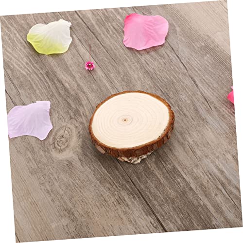 EXCEART 5pcs Wood Cutout Ornament Wood Ornament Wood Slices for Wedding Unfinished Wood Kit Circles Crafts Wedding Centerpiece Wood Shapes Pole Wrap EXCEART