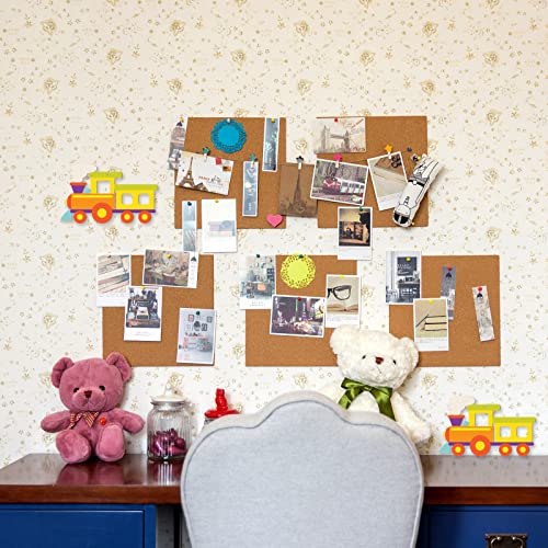 20pcs Unfinished Train Wood Ornaments Train Shape Blank Wood Natural Slices for DIY Crafts Christmas Holiday Wedding Birthday Party Decoration Zontween