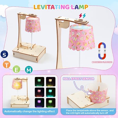 STEM Projects for Kids Ages 8-12, 5 Set STEM Kits, 3D Wooden Puzzles, STEM Toys for Boys Age 8-10, DIY Educational Science Building Kit, Ideal Gifts Poraxy