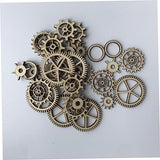 IWOWHERO 72pcs Hanging Wood Sign Unfinished Wood Gear Wood Gear Cutout Wood Chips Hollow Gear Ornament Wood Wheel Cutouts unpainted Wood Cutouts DIY IWOWHERO