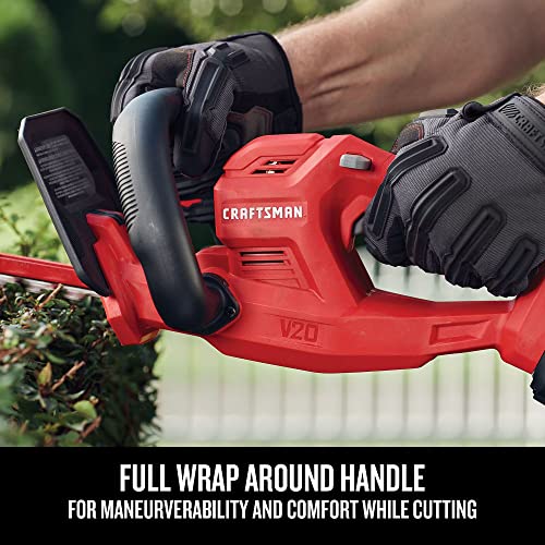 CRAFTSMAN V20 Cordless Hedge Trimmer, 20 inch, Bare Tool Only (CMCHT810B) Craftsman
