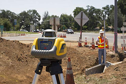 Spectra Precision LL100N Laser Level, Self-Leveling laser with HR320 Receiver, C59 Rod Clamp, Alkaline Batteries, Carry Case , Yellow - WoodArtSupply