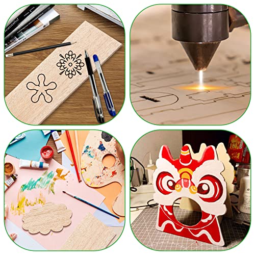 20 Pieces Balsa Wood Sheets 1/8 Inch Thick 12 x 4 Inch Unfinished Wooden Board for Craft Hobby Model Making Models of House Airplane Ship Boat DIY ACXFOND