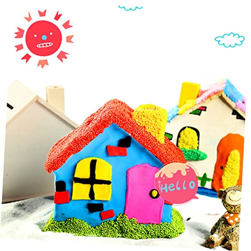 Toddmomy 15 pcs Small House Coin Bank House Craft Kit Unfinished Craft Houses Craft for Kids Unfinished Coin Bank DIY Coin Bank Kid Piggy Bank Doddle Toddmomy