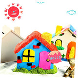 Toddmomy 15 pcs Small House Coin Bank House Craft Kit Unfinished Craft Houses Craft for Kids Unfinished Coin Bank DIY Coin Bank Kid Piggy Bank Doddle Toddmomy