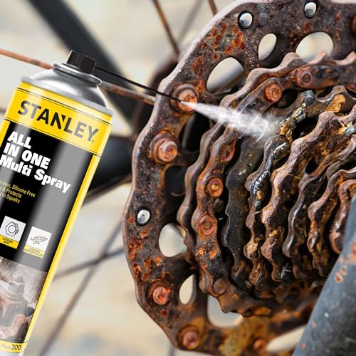 Stanley Corrosion Inhibitor Spray - Rust Remover&Cleaner Aerosol - Versatile Rust Prevention Spray for Garage, RV, Woodworking, Power Tools - 11 Oz, STANLEY