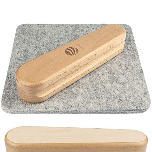 IDSWorld Tailor Wooden Clapper Steam Iron Sewing Quilting Block Embroidery Set Pressing Seam Flattering Tapestry Large 9.44" New Two Side Dirt Resist - WoodArtSupply