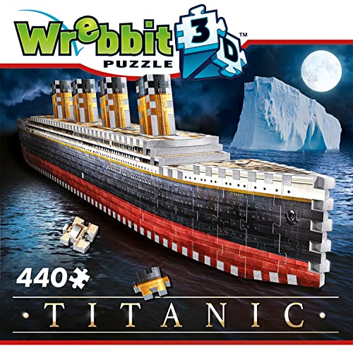 Wrebbit 3D Puzzles Wrebbit 3D - Titanic 440-Piece 3D Jigsaw Puzzle - WoodArtSupply