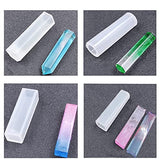 8PCS Resin Molds Silicone Kit,Epoxy Resin Casting Molds Square Pendant Molds,Epoxy Molds for Resin Jewelry, Paperweight, Diorama,Dried Flower Leaf, F FYJS